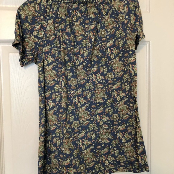 Chaps Tops - Chaps NWT Blue Calico Blouse Chaps Tops - Chaps NWT Blue Calico Blouse